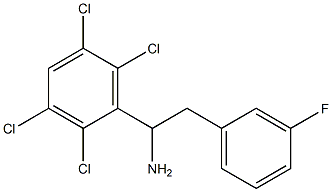 2-(3-fluorophenyl)-1-(2,3,5,6-tetrachlorophenyl)ethan-1-amine|