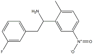 2-(3-fluorophenyl)-1-(2-methyl-5-nitrophenyl)ethan-1-amine Struktur