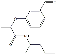 2-(3-formylphenoxy)-N-(pentan-2-yl)propanamide Structure