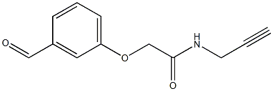 2-(3-formylphenoxy)-N-prop-2-ynylacetamide Structure