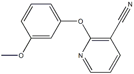 2-(3-methoxyphenoxy)nicotinonitrile 化学構造式