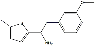 2-(3-methoxyphenyl)-1-(5-methylthiophen-2-yl)ethan-1-amine Struktur