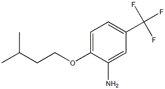 2-(3-methylbutoxy)-5-(trifluoromethyl)aniline Struktur