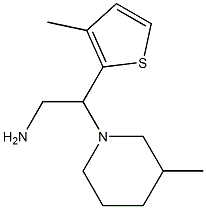 2-(3-methylpiperidin-1-yl)-2-(3-methylthien-2-yl)ethanamine Structure