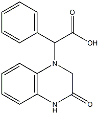 2-(3-oxo-1,2,3,4-tetrahydroquinoxalin-1-yl)-2-phenylacetic acid Struktur