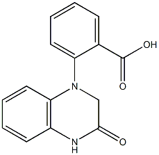 2-(3-oxo-1,2,3,4-tetrahydroquinoxalin-1-yl)benzoic acid Struktur