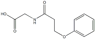2-(3-phenoxypropanamido)acetic acid 化学構造式