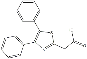 2-(4,5-diphenyl-1,3-thiazol-2-yl)acetic acid Struktur