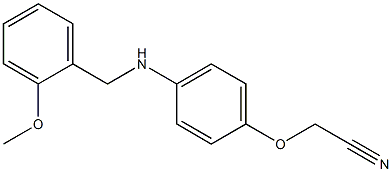 2-(4-{[(2-methoxyphenyl)methyl]amino}phenoxy)acetonitrile Struktur