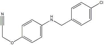 2-(4-{[(4-chlorophenyl)methyl]amino}phenoxy)acetonitrile Structure