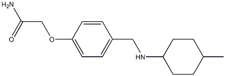 2-(4-{[(4-methylcyclohexyl)amino]methyl}phenoxy)acetamide Structure