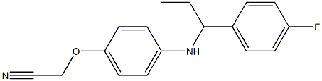 2-(4-{[1-(4-fluorophenyl)propyl]amino}phenoxy)acetonitrile