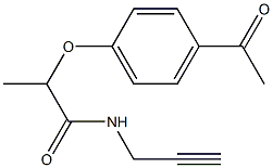 2-(4-acetylphenoxy)-N-(prop-2-yn-1-yl)propanamide Structure