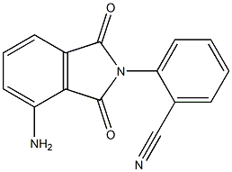 2-(4-amino-1,3-dioxo-2,3-dihydro-1H-isoindol-2-yl)benzonitrile,,结构式