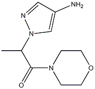 2-(4-amino-1H-pyrazol-1-yl)-1-(morpholin-4-yl)propan-1-one