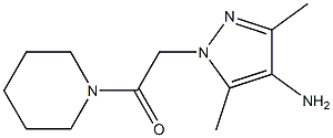 2-(4-amino-3,5-dimethyl-1H-pyrazol-1-yl)-1-(piperidin-1-yl)ethan-1-one Structure