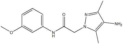 2-(4-amino-3,5-dimethyl-1H-pyrazol-1-yl)-N-(3-methoxyphenyl)acetamide