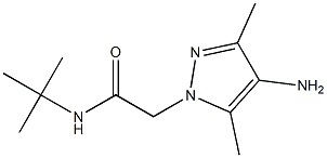 2-(4-amino-3,5-dimethyl-1H-pyrazol-1-yl)-N-tert-butylacetamide Structure