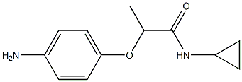 2-(4-aminophenoxy)-N-cyclopropylpropanamide 化学構造式