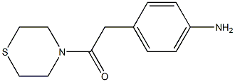 2-(4-aminophenyl)-1-(thiomorpholin-4-yl)ethan-1-one 结构式