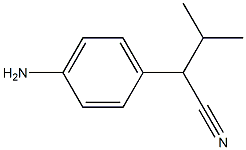 2-(4-aminophenyl)-3-methylbutanenitrile Struktur