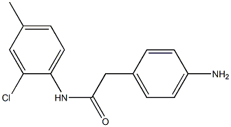 2-(4-aminophenyl)-N-(2-chloro-4-methylphenyl)acetamide Structure