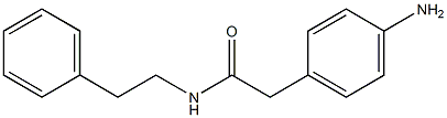 2-(4-aminophenyl)-N-(2-phenylethyl)acetamide Structure