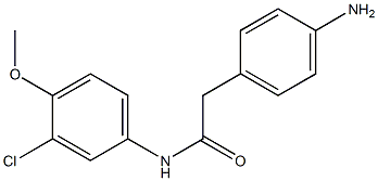 2-(4-aminophenyl)-N-(3-chloro-4-methoxyphenyl)acetamide