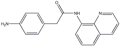 2-(4-aminophenyl)-N-(quinolin-8-yl)acetamide 化学構造式