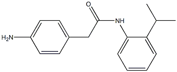 2-(4-aminophenyl)-N-[2-(propan-2-yl)phenyl]acetamide Structure