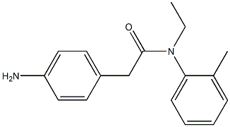 2-(4-aminophenyl)-N-ethyl-N-(2-methylphenyl)acetamide Structure
