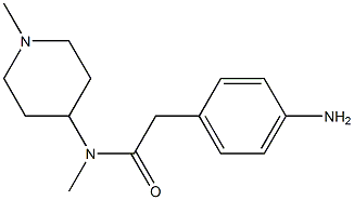 2-(4-aminophenyl)-N-methyl-N-(1-methylpiperidin-4-yl)acetamide