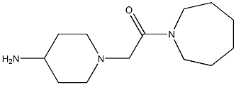 2-(4-aminopiperidin-1-yl)-1-(azepan-1-yl)ethan-1-one, 1019120-72-9, 结构式