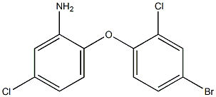 2-(4-bromo-2-chlorophenoxy)-5-chloroaniline Struktur