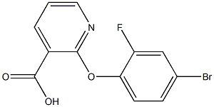 2-(4-bromo-2-fluorophenoxy)pyridine-3-carboxylic acid|