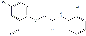 2-(4-bromo-2-formylphenoxy)-N-(2-chlorophenyl)acetamide Structure