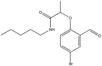 2-(4-bromo-2-formylphenoxy)-N-pentylpropanamide