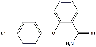 2-(4-bromophenoxy)benzene-1-carboximidamide,,结构式