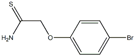 2-(4-bromophenoxy)ethanethioamide Structure