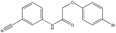 2-(4-bromophenoxy)-N-(3-cyanophenyl)acetamide