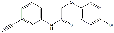  2-(4-bromophenoxy)-N-(3-cyanophenyl)acetamide