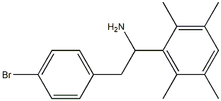 2-(4-bromophenyl)-1-(2,3,5,6-tetramethylphenyl)ethan-1-amine 结构式