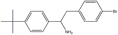 2-(4-bromophenyl)-1-(4-tert-butylphenyl)ethan-1-amine,,结构式