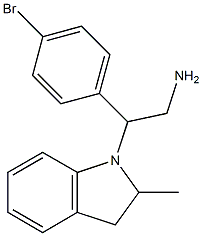  2-(4-bromophenyl)-2-(2-methyl-2,3-dihydro-1H-indol-1-yl)ethan-1-amine