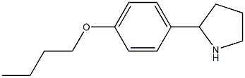 2-(4-butoxyphenyl)pyrrolidine 化学構造式