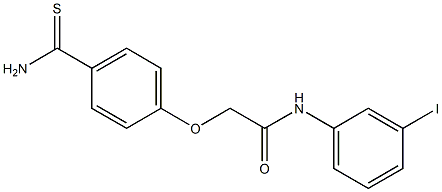2-(4-carbamothioylphenoxy)-N-(3-iodophenyl)acetamide Structure