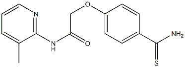 2-(4-carbamothioylphenoxy)-N-(3-methylpyridin-2-yl)acetamide