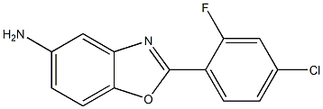 2-(4-chloro-2-fluorophenyl)-1,3-benzoxazol-5-amine Struktur