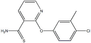 2-(4-chloro-3-methylphenoxy)pyridine-3-carbothioamide