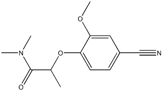 2-(4-cyano-2-methoxyphenoxy)-N,N-dimethylpropanamide|